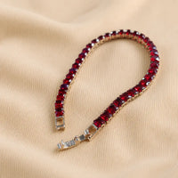 Red Crystal Tennis Bracelet – Ladies
