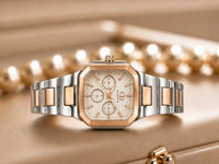 ZAMH Rose Gold Couple Watch Set – His & Hers