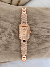Rose Gold Crystal Ladies Watch