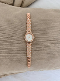 Rose Gold Crystal Ladies Watch