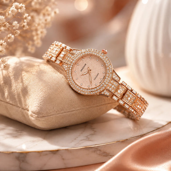 Rose Gold Diamond Ladies Watch