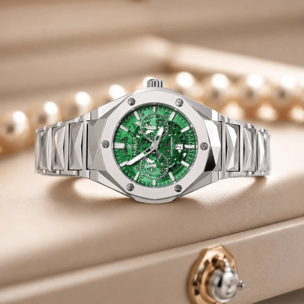 Hublot-inspired-green-skeleton-luxury-watch