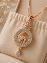 Rose Gold Crystal Ladies Watch & Jewellery Gift Set