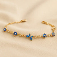 Sapphire Butterfly Charm Bracelet – Ladies